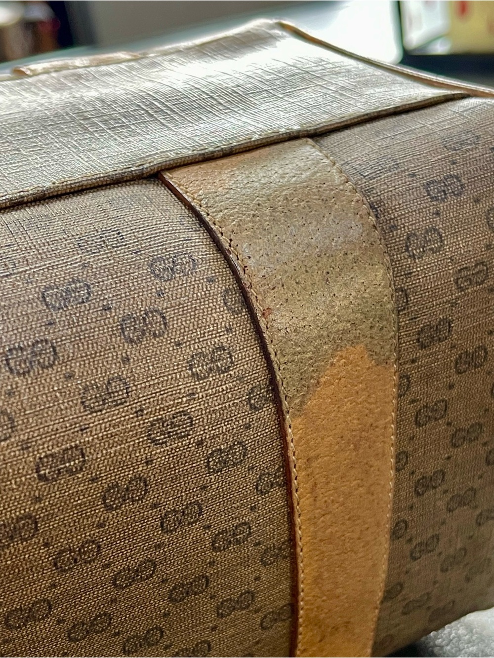 Vintage 1980s Gucci Micro GG Monogram Boston Satchel Bag - Picture 13 of 16